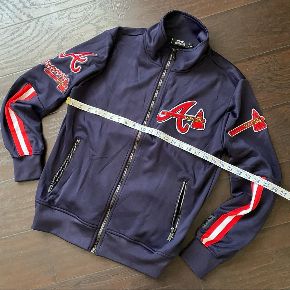 🎉 Host Pick 🎉 Atlanta Braves Pro Luxury 2-Piece Jacket & Joggers Tracksuit - Picture 7 of 16